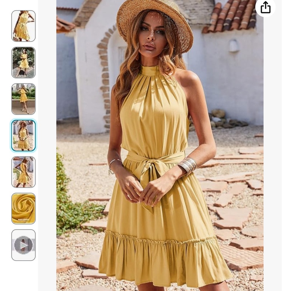 Size Large Yellow Sundress